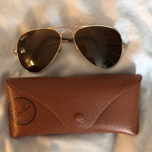 Ray ban pilot glasses with cover